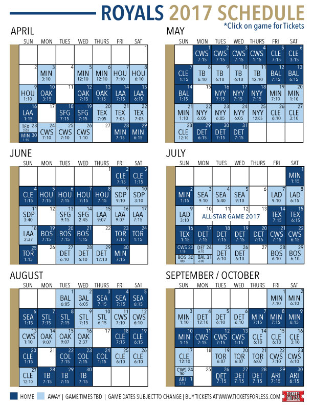 Kc Royals 2024 Promotional Schedule Gates Michel