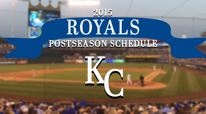 Royals postseason schedule blog